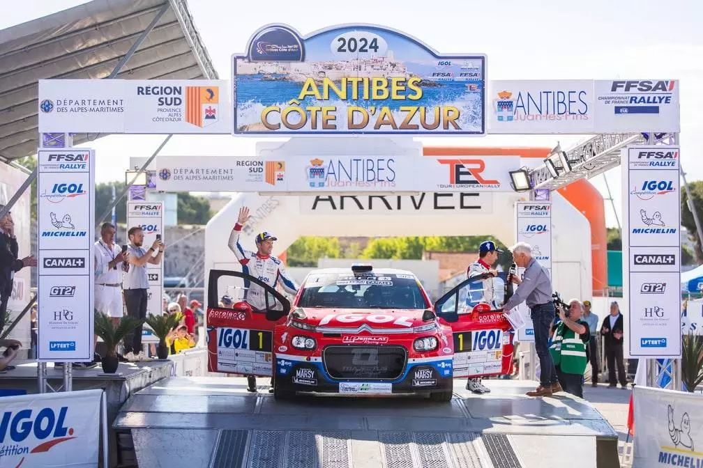 rallye antibes cote azur voiture course ligne arrivee alpes maritimes