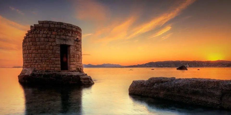Coucher de soleil Côte d’Azur French Riviera Coucher de soleil sur la Côte d’Azur entre Cannes et Antibes