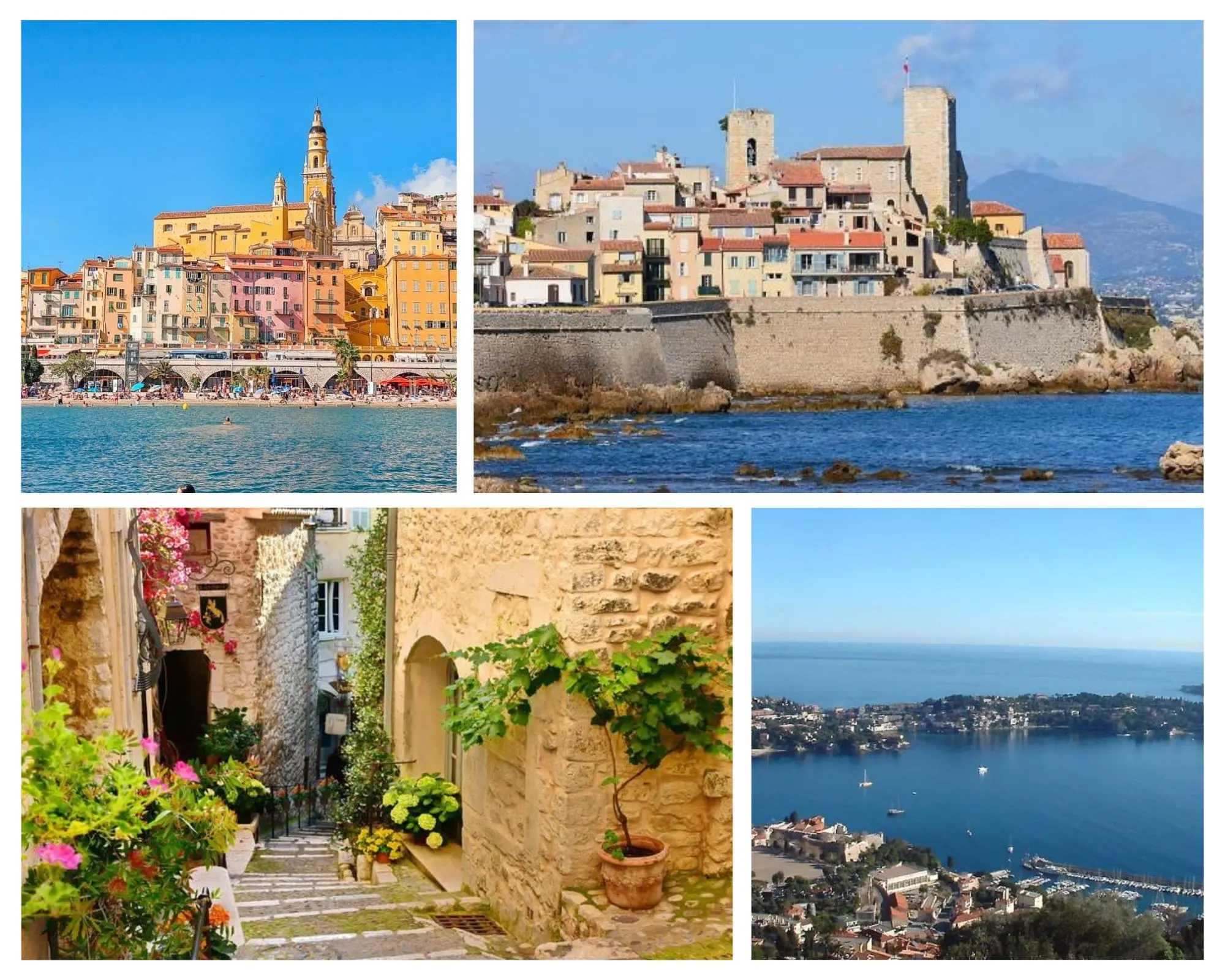 Meilleures destinations court séjour Côte d’Azur – Menton Antibes villages perchés et baie Destinations Côte d'Azur court séjour Menton Antibes village perché et baie