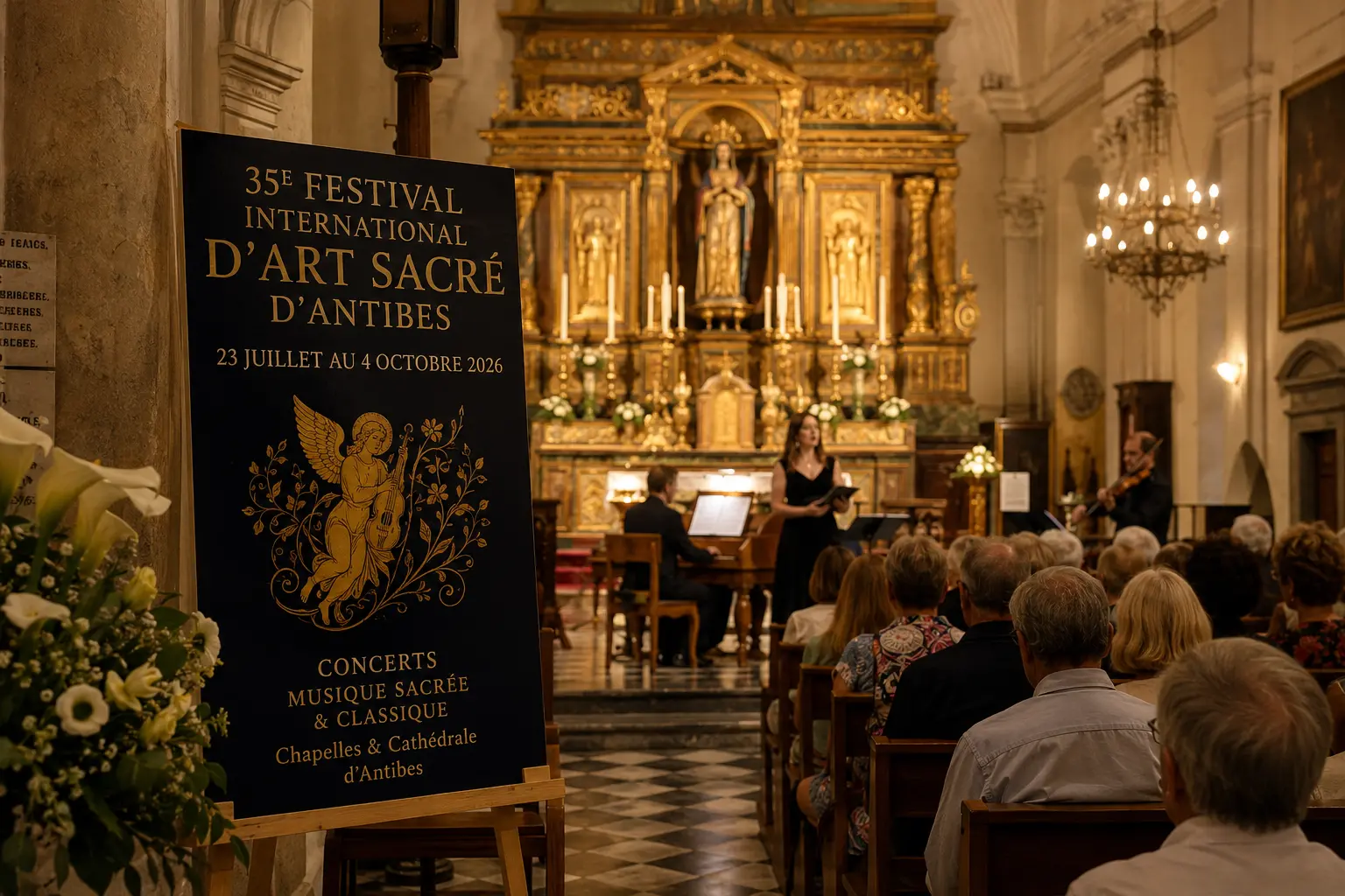 Festival Art Sacré Antibes 2026 Festival International d’Art Sacré d’Antibes 2026 dans une chapelle historique
