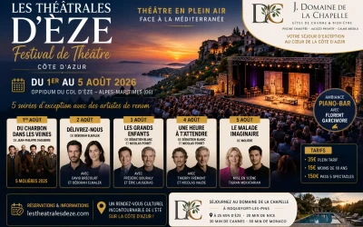 Festival de Théâtre d’Èze 2026 : cinq soirées d’exception sur la Côte d’Azur