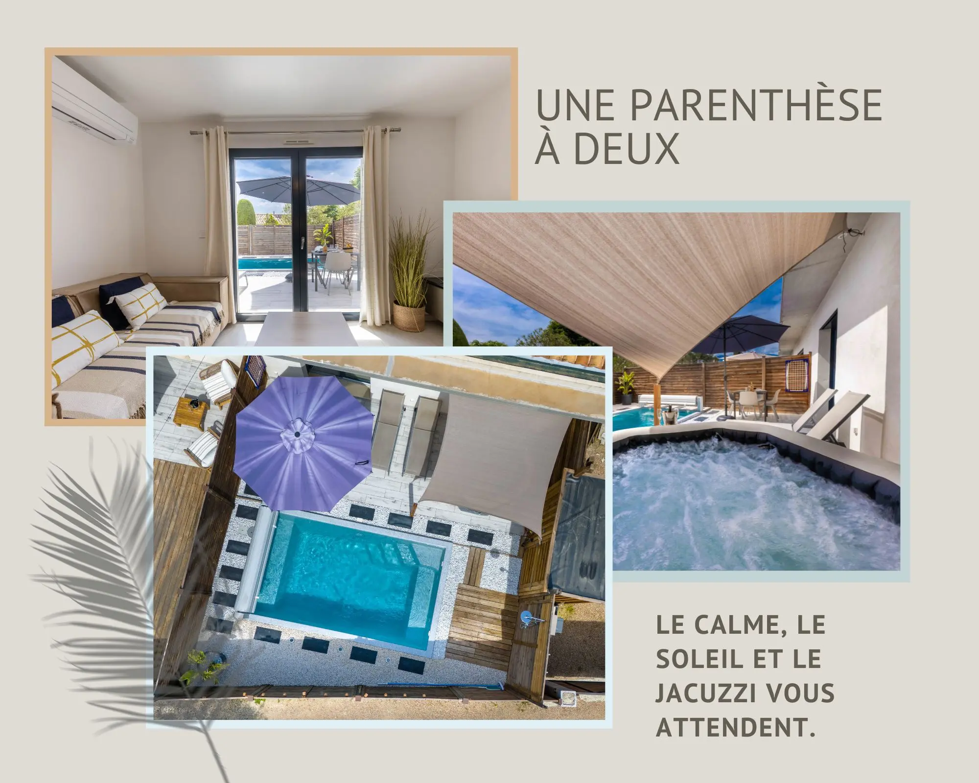 Week-end détente piscine privée Côte d’Azur – jacuzzi privatif et calme à deux Gîte jacuzzi piscine chauffée Côte d'Azur parenthèse à deux calme et soleil
