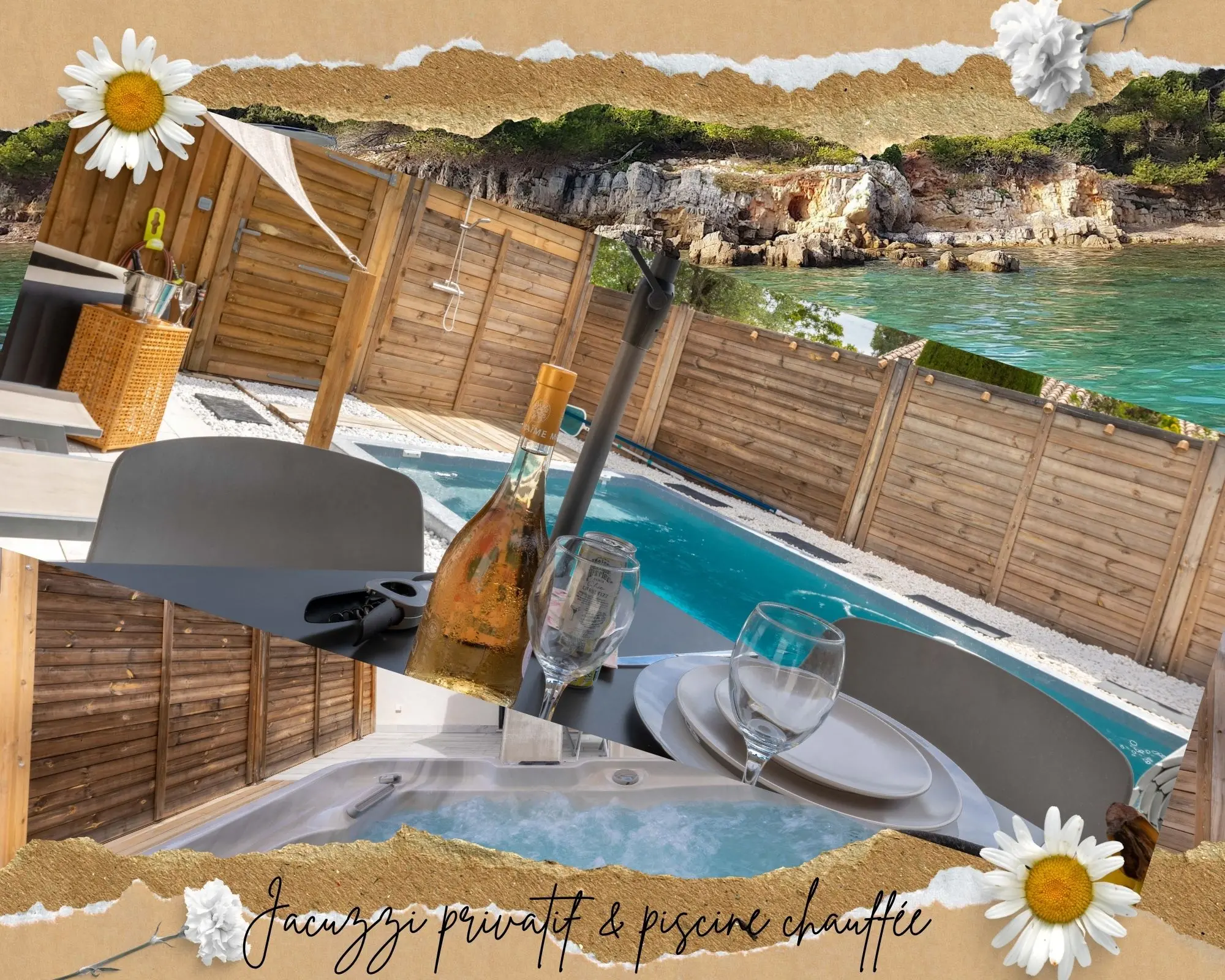 Gîte romantique proche de Grasse avec jacuzzi privatif Gîte romantique proche de Grasse avec jacuzzi privatif et piscine chauffée sur la Côte d'Azur