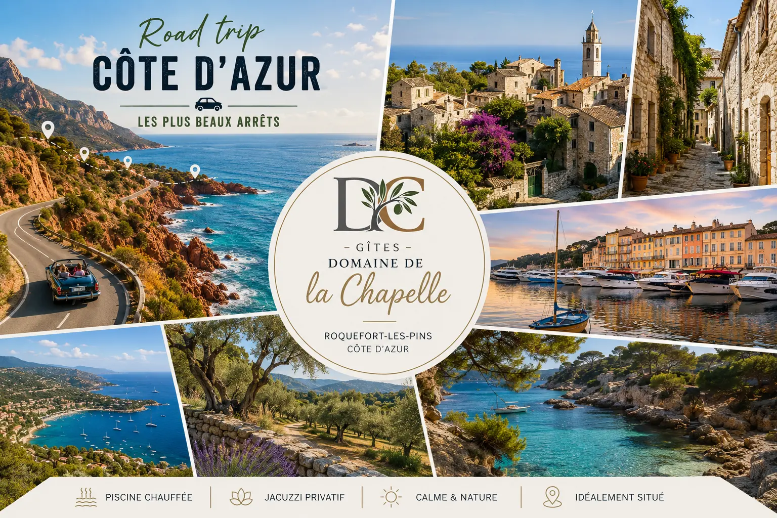 Road trip Côte d’Azur – Route panoramique de l’Estérel Road trip Côte d’Azur sur la route de l’Estérel entre mer Méditerranée et falaises rouges
