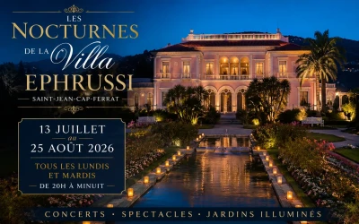 Les Nocturnes de la Villa Ephrussi 2026 : soirées magiques à Saint-Jean-Cap-Ferrat