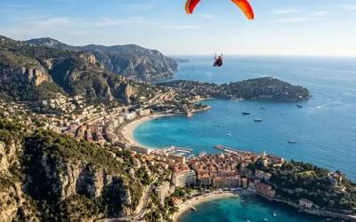 Parapente autour de Roquefort-les-Pins : voler au-dessus de la Côte d’Azur
