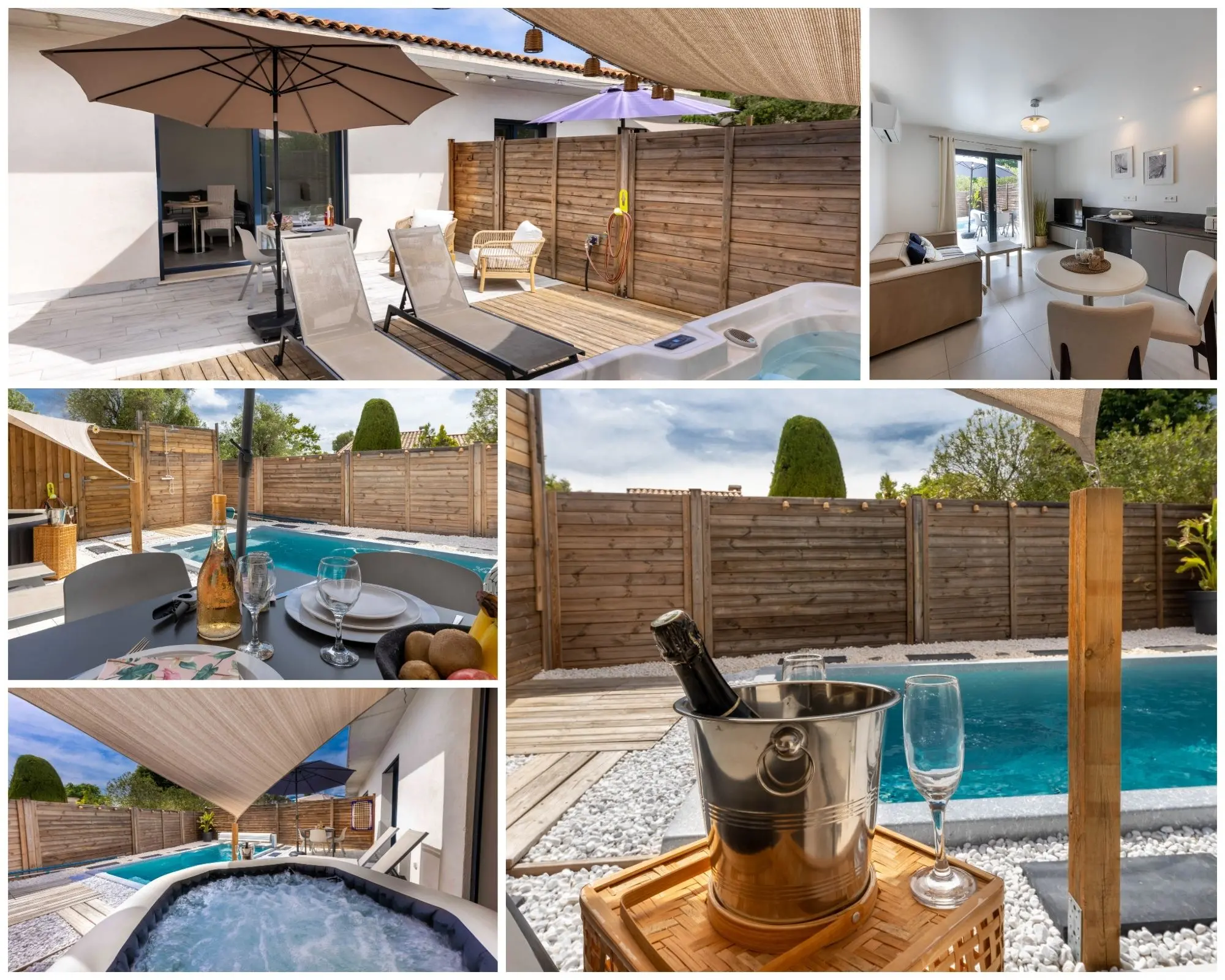 Romantic holiday rental on the French Riviera – private pool, jacuzzi and terrace near Antibes Romantic holiday rental French Riviera with private pool jacuzzi and terrace near Antibes