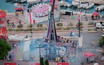 La Foire Attractions de Monaco : 80 manèges sur le Port Hercule