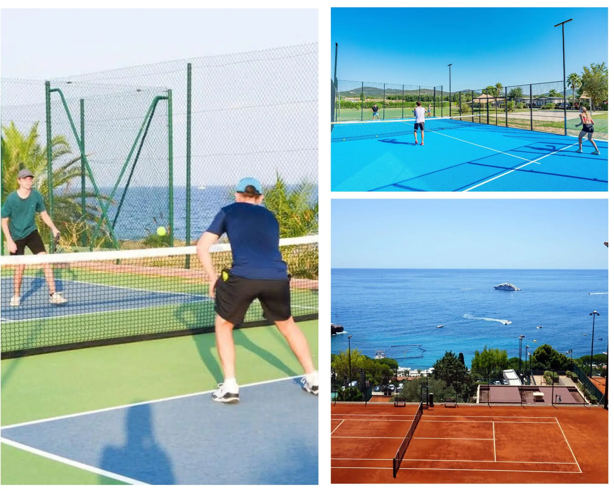 Pistes de padel et courts de tennis du Parc des Sports de Roquefort-les-Pins